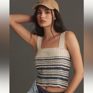 Anthropologie Pilcro Square Neck Sweater Tank. Size XL NWOT